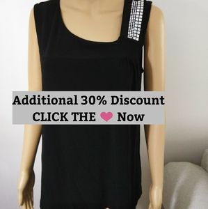Olivia Paige‎ black studded Tunic sz 1X